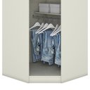 Ver imagem 4 de Guarda Roupa Modulado Canto Oblíquo Predileto 1 Porta Areia - Móveis Henn