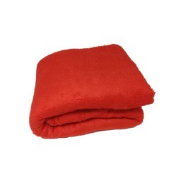 Manta Leve de Microfibra Casal Dyuri Lisa 1,80m X 2,00m:vermelho - 1