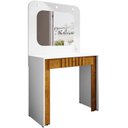 Ver imagem 7 de Penteadeira Camarim com LED e Espelho 1 Gaveta Ripada 90cm Blush B02 Branco Naturalle - Lyam Decor