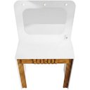 Ver mais imagens de Penteadeira Camarim com LED e Espelho 1 Gaveta Ripada 90cm Blush B02 Branco Naturalle - Lyam Decor