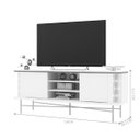 Ver imagem 2 de Rack Bancada Golden para Tv até 60 Polegadas 2 Portas Grafite Nature Liberty Móveis