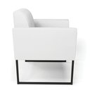 Ver imagem 7 de Kit 2 Poltronas Base Industrial Preto Marisa Corino Branco D03 - D'Rossi