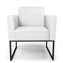 Ver imagem 5 de Kit 2 Poltronas Base Industrial Preto Marisa Corino Branco D03 - D'Rossi