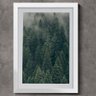 Quadro Decorativo Floresta Pinheiros Neblina-34x49Cm - 1