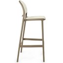 Ver imagem 4 de Kit 2 Banqueta Alta com Encosto Roma em Polipropileno - Branco/cinza Escuro