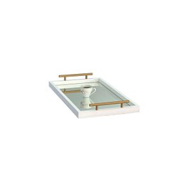 Bandeja Decorativa Espelhada 3mm para Cantinho Café 31x52:dourado Fosco - 4