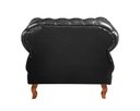 Ver imagem 6 de Sofá Chesterfield 3 Lugares Com 2 Poltronas Decorativa Duquesa - Couríssimo Preto