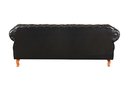 Ver imagem 3 de Sofá Chesterfield 3 Lugares Com 2 Poltronas Decorativa Duquesa - Couríssimo Preto