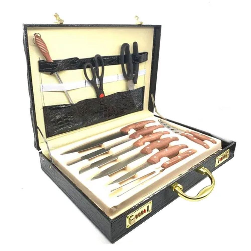 Kit para Churrasco Luxo 25 Peças com Maleta de Couro Songhe - 2