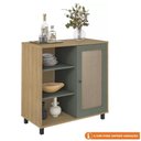 Ver imagem 3 de Balcao Buffet 1 Porta Charlotte - Artely Carvalho/menta