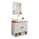 Ver imagem 1 de Conjunto de Banheiro com Gabinete 2 Portas, Cuba e 1 Espelheira Deli