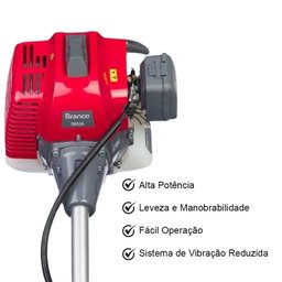 Roçadeira a Gasolina 2,0hp Branco Motores Br52a com 1 Lâmina de 3 Pontas e 2 Lâminas Extras de 2 Pon - 2
