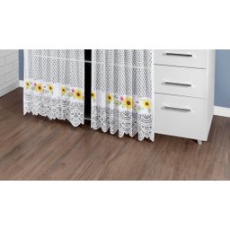 Cortina Pia Vitro Renda Cozinha Girassol 1,60x0,80 Alt - 4