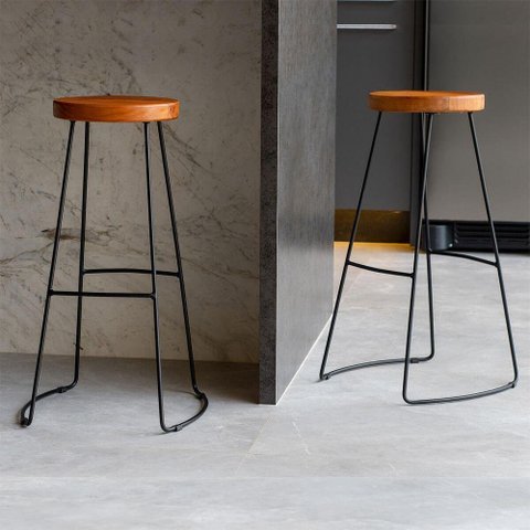 kit 2 Banquetas Altas Banco Cozinha Bar Balcão Bistrô Aurora - ÉdeCasaMóveis                                                                   