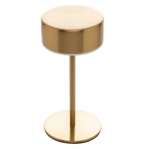 Luminária de Mesa LED Lyra 3 Tons USB Dourada Lyor