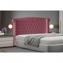 Ver imagem 2 de Cabeceira de Cama Box Luxo Casal 140 Cm Suede Rosa Bebê Eli Móveis