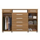 Ver imagem 3 de Cômoda London 2 Portas e 7 Gavetas Amêndola - Demóbile