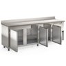 Balcão de Encosto com 3 Portas e 1 Pia Lado Direito Gbfe250cd Gelopar Balcão 765 Litros Inox 220v - 2