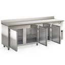 Ver imagem 2 de Balcão de Encosto com 3 Portas e 1 Pia Lado Direito Gbfe250cd Gelopar Balcão 765 Litros Inox 220v