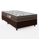 Ver imagem 3 de Cama Box Solteiro Colchão Espuma Orthoface Polar 88x188x25cm Marrom - Suporta Até 120kg