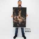 Ver imagem 2 de Quadro Decorativo Abstrato Black Mármore em tela Canvas TACOLADO PAPEL DE PAREDE Moldura Flutuante 4