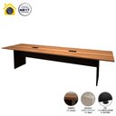 Ver imagem 3 de Mesa de Reunião Nogal 3,20m X 1,10m 2 Caixas de Tomadas F5