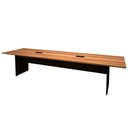 Ver imagem 3 de Mesa de Reunião Nogal 3,20m x 1,10m 2 Caixas de Tomadas F5
