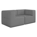 Ver imagem 1 de Sofá Modulado 2 Lugares 154cm Espuma D33 Multimóveis Cr45356 Cinza
