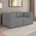 Ver imagem 2 de Sofá Modulado 2 Lugares 154cm Espuma D33 Multimóveis Cr45356 Cinza
