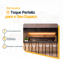 Ver imagem 3 de Kit 5 Banquetas para Balcão Bancada Cozinha Bistrô Ilhas Gourmet Bares Banco Flórida Preta