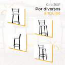 Ver imagem 5 de Kit 5 Banquetas para Balcão Bancada Cozinha Bistrô Ilhas Gourmet Bares Banco Flórida Preta