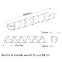 Ver imagem 2 de Tubo Espiral 3/4" Tramontina Preto 1 M Tramontina