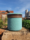 Ver imagem 5 de Kit Vaso de Barro Areia Terrilho 16cm Verde Água