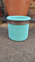 Ver imagem 4 de Kit Vaso de Barro Areia Terrilho 16cm Verde Água