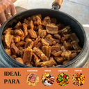 Ver imagem 3 de Panela Pressão Ferro 19cm Cabo Madeira Panela Mineira