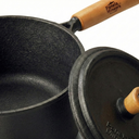 Ver imagem 7 de Panela Pressão Ferro 19cm Cabo Madeira Panela Mineira