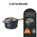 Ver imagem 4 de Panela Pressão Ferro 19cm Cabo Madeira Panela Mineira