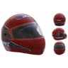 Capacete de Moto Infantil Robot 54 - 246241 Vermelho - 4