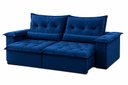 Ver imagem 4 de Sofá Ventura Retrátil e Reclinável 240cm - Azul