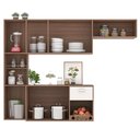 Ver imagem 3 de Cozinha Suspensa 7 Portas 1 Gaveta Carvalho Off White Mila Poliman