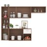 Cozinha Suspensa 7 Portas 1 Gaveta Carvalho Off White Mila Poliman - 3