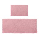 Ver imagem 1 de Jogo Tapete Banheiro 58x38cm + Tapete Passadeira 100x50cm Rosa