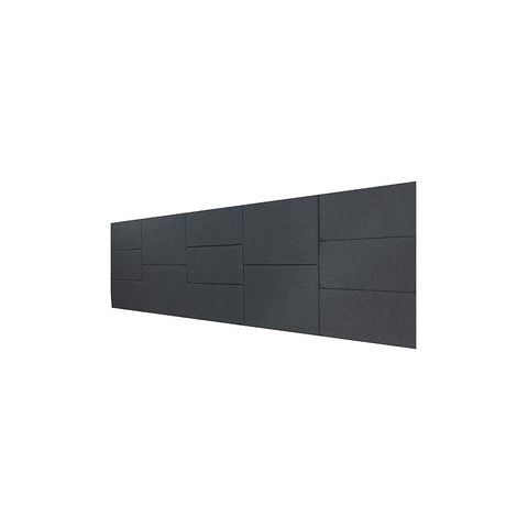 Cabeceira Estofada King 13 Blocos Não É Segredo Linho Chumbo 195x60