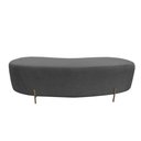 Ver imagem 4 de Puff Decorativo Alana Couro Cinza