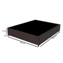 Ver imagem 5 de Base Para Cama Box Casal 138cm Poliéster Bordado Flora Marrom - Gazin