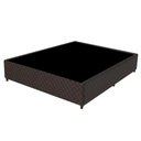 Ver imagem 1 de Base Para Cama Box Casal 138cm Poliéster Bordado Flora Marrom - Gazin