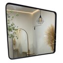 Ver imagem 1 de Espelho Retangular Grande Decorativo 90x80 Sala Banheiro Quarto Luxo Hall Sala