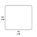 Ver imagem 3 de Espelho Retangular Grande Decorativo 90x80 Sala Banheiro Quarto Luxo Hall Sala