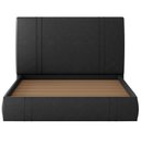 Ver imagem 2 de Cama Casal Flutuante com Cabeceira 140cm Astra S04 Couríssimo Preto - Lyam Decor