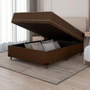 Ver imagem 6 de Cama Box Baú Casal Colchão Espuma D33 138x188x60cm